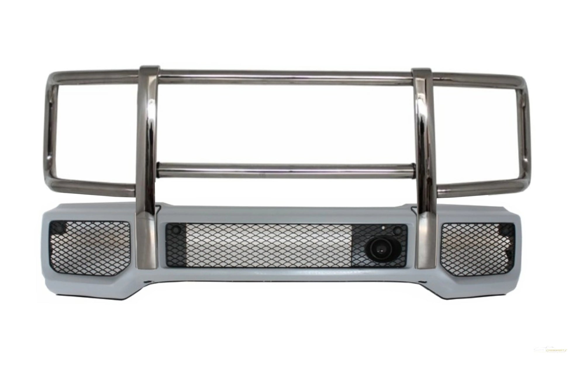 Frontstoßstange Mit Schwarzem Bullbar Chrom Passend Für Mercedes G-Klasse W463 (1989-2018) G63 G65 Design KITT