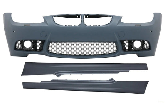 Frontstoßstange Mit Seitenschwellern Passend Für BMW 3er E92 Coupé E93 Cabrio (2006-2009) M3 Look Ohne Projektoren KITT