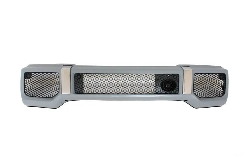 Frontstoßstange Mit Spoiler LED TFL Obere Spoilerlippe Und Rammschutz Passend Für Mercedes G-Klasse W463 (1989-2017) G65 Design KITT