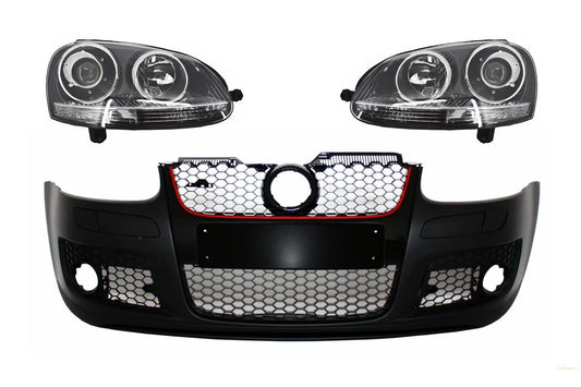 Frontstoßstange Mit Xenon-Look Scheinwerfer Rechts Passend Für VW Golf 5 V Mk5 (2003-2007) Jetta (2005-2010) GTI-Design KITT