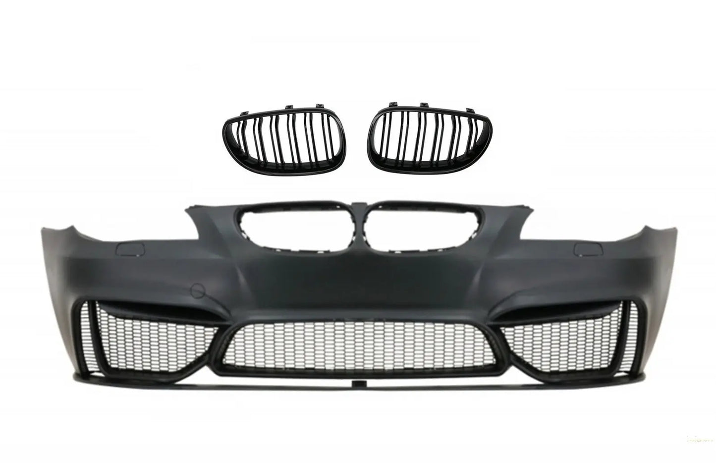 Frontstoßstange Mit Zentralen Nierengittern Passend Für BMW 5er E60 Limousine E61 Touring (2003-2010) M4 Design KITT