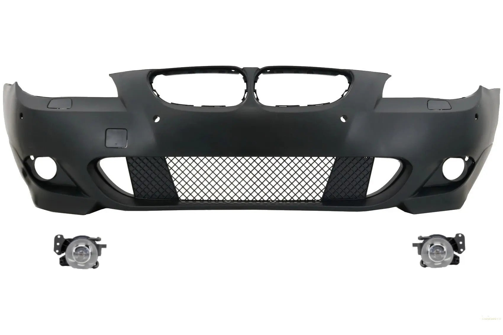 Frontstoßstange PDC 24Mm Mit Nebelscheinwerfer Passend Für BMW 5er E60 E61 (2003-2007) M-Technik Design KITT