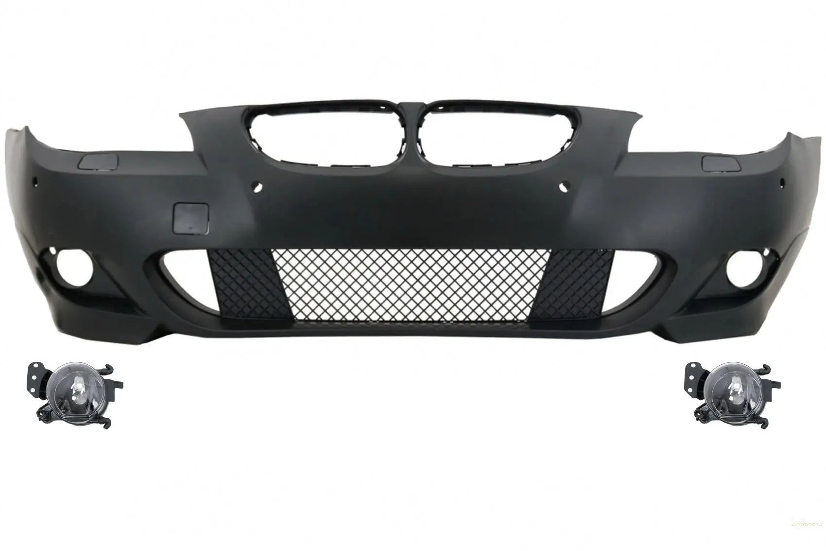 Frontstoßstange PDC 24Mm Mit Nebelscheinwerfer Passend Für BMW 5er E60 E61 (2003-2007) M-Technik Design KITT