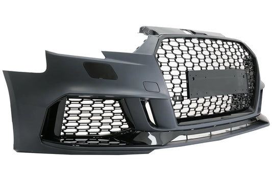 Frontstoßstange Passend Für Audi A3 8V Facelift (2016-2018) Fließheck Sportback RS3 Brillantschwarzes Design KITT