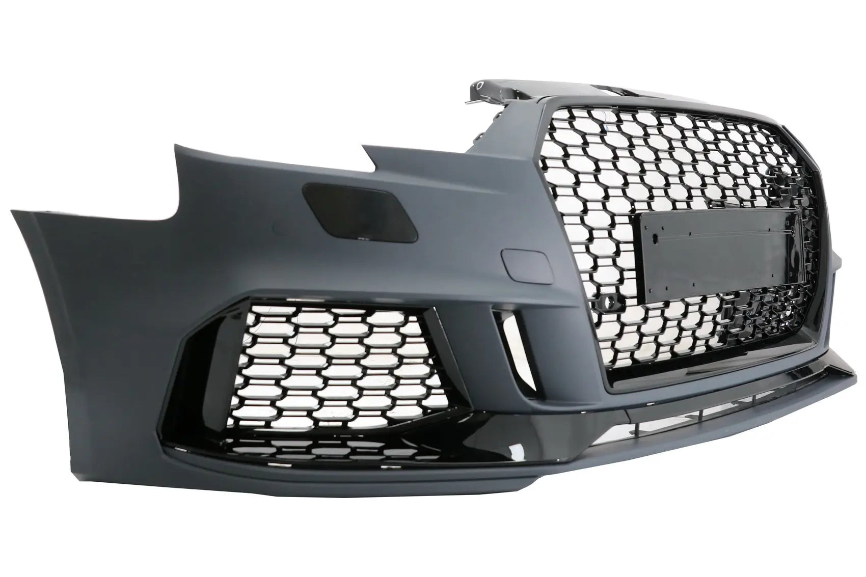 Frontstoßstange Passend Für Audi A3 8V Facelift (2016-2019) Limousine Cabrio RS3 Design Brillantschwarz KITT