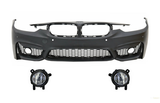 Frontstoßstange Passend Für BMW 3er F30 F31 Non LCI & LCI (2011-2018) Mit Nebelscheinwerferprojektoren M3 Sport Evo Design KITT