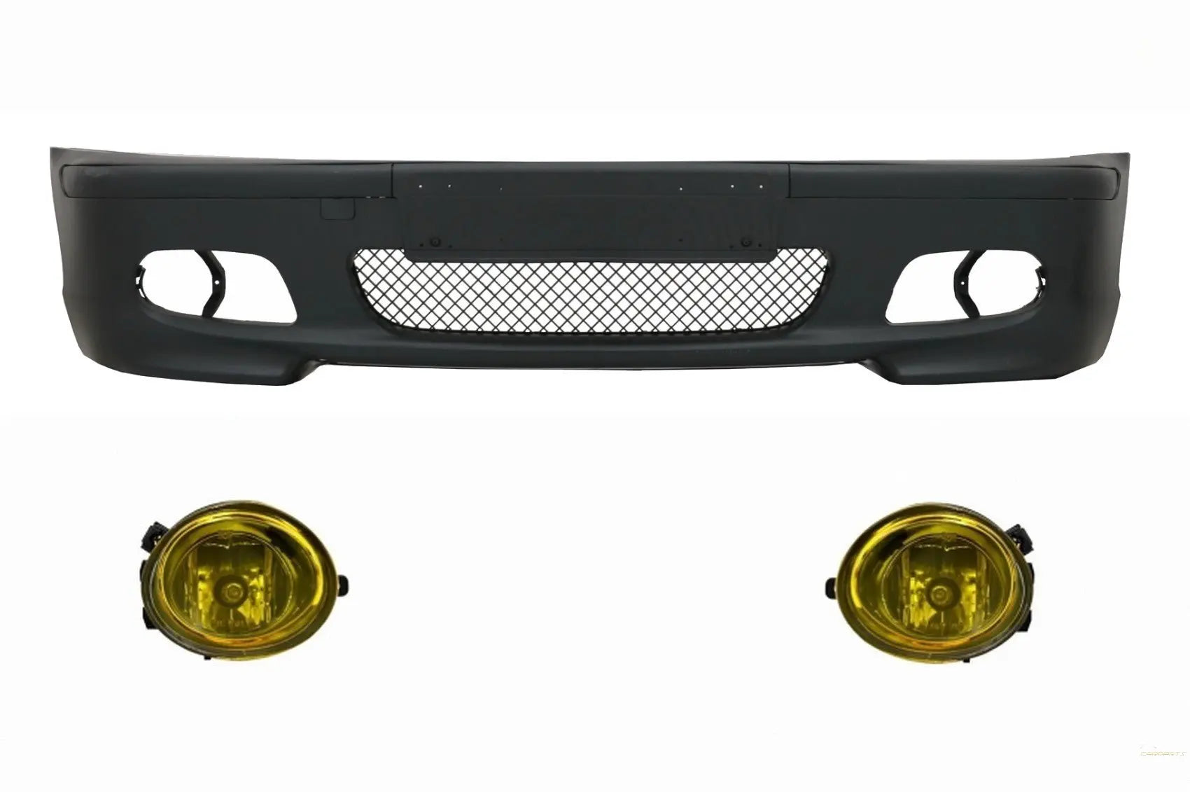 Frontstoßstange Passend Für BMW E46 Limousine/Touring (1998-2004) M-Technik M-Tech M-Sport Modell Mit Gelben Nebelscheinwerfern KITT