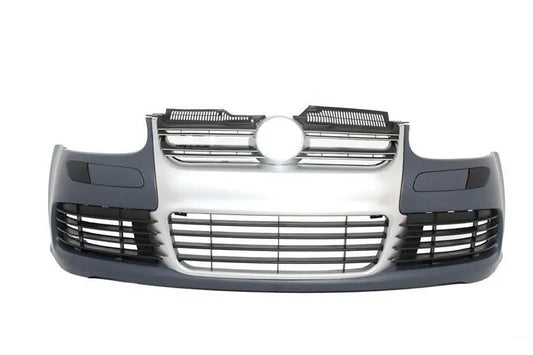Frontstoßstange Passend Für VW Golf V 5 (2003-2007) Jetta (2005-2010) R32-Look Kühlergrill In Gebürsteter Alu-Optik KITT