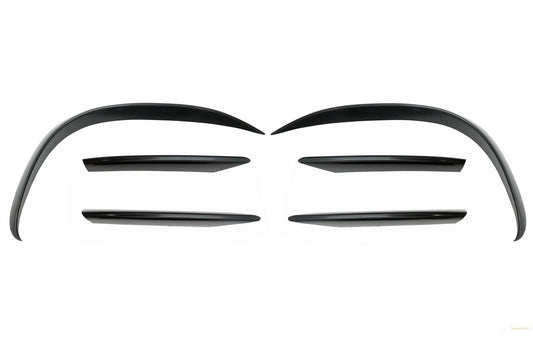 Frontstoßstange Splitter Flossen Flaps Aero Passend Für Mercedes C-Klasse W205 S205 C205 A205 Facelift (2019) C43 Design KITT