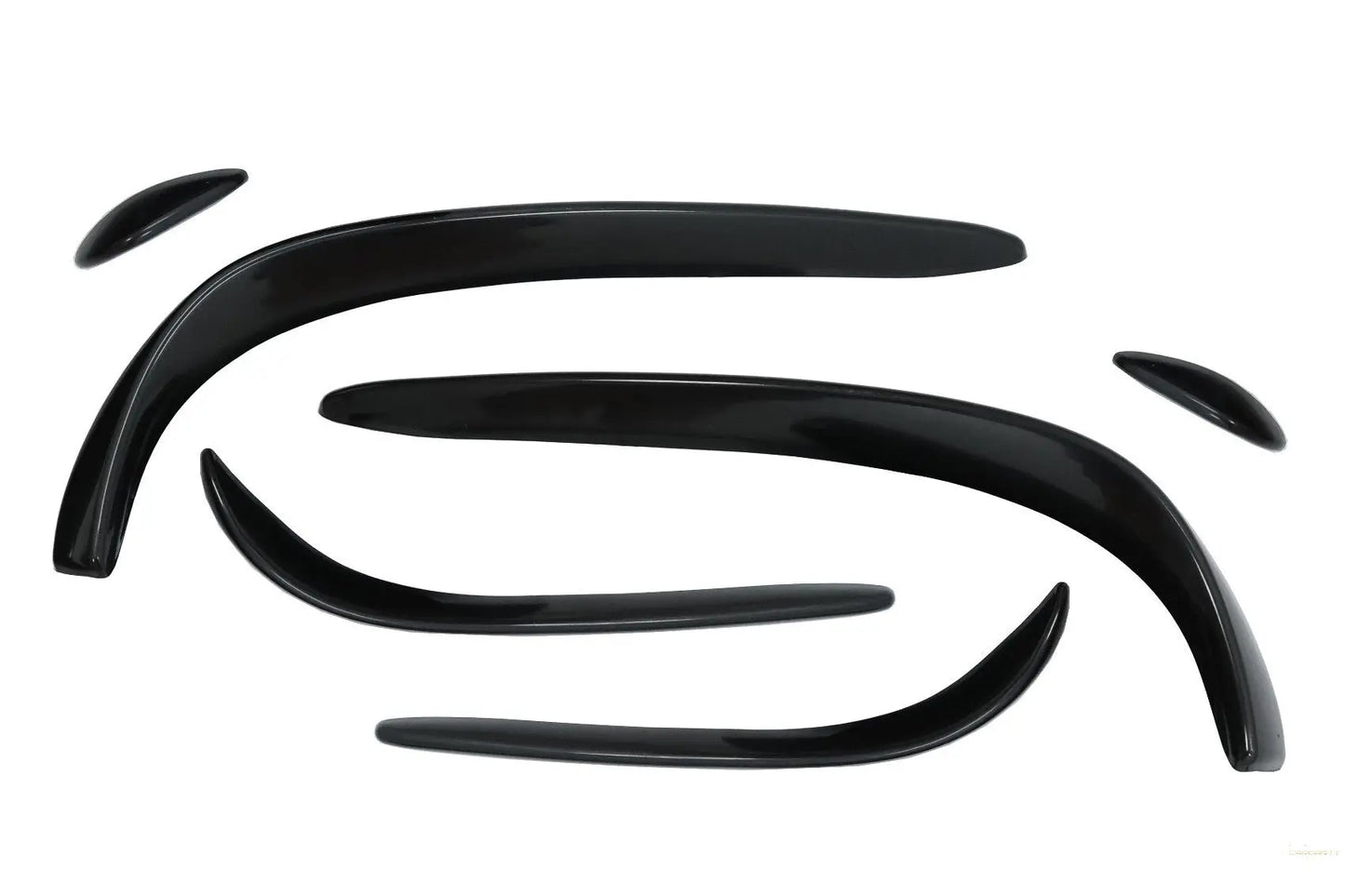 Frontstoßstange Splitter Flossen Flaps Aero Passend Für Mercedes C-Klasse W205 S205 C205 A205 (2015-2018) C43 Design Piano Black KITT