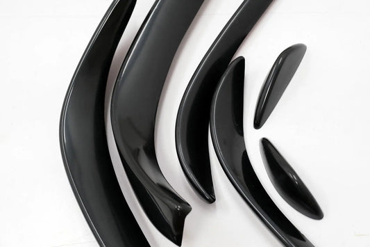 Frontstoßstange Splitter Flossen Flaps Aero Passend Für Mercedes C-Klasse W205 S205 C205 A205 (2015-2018) C43 Design Piano Black KITT