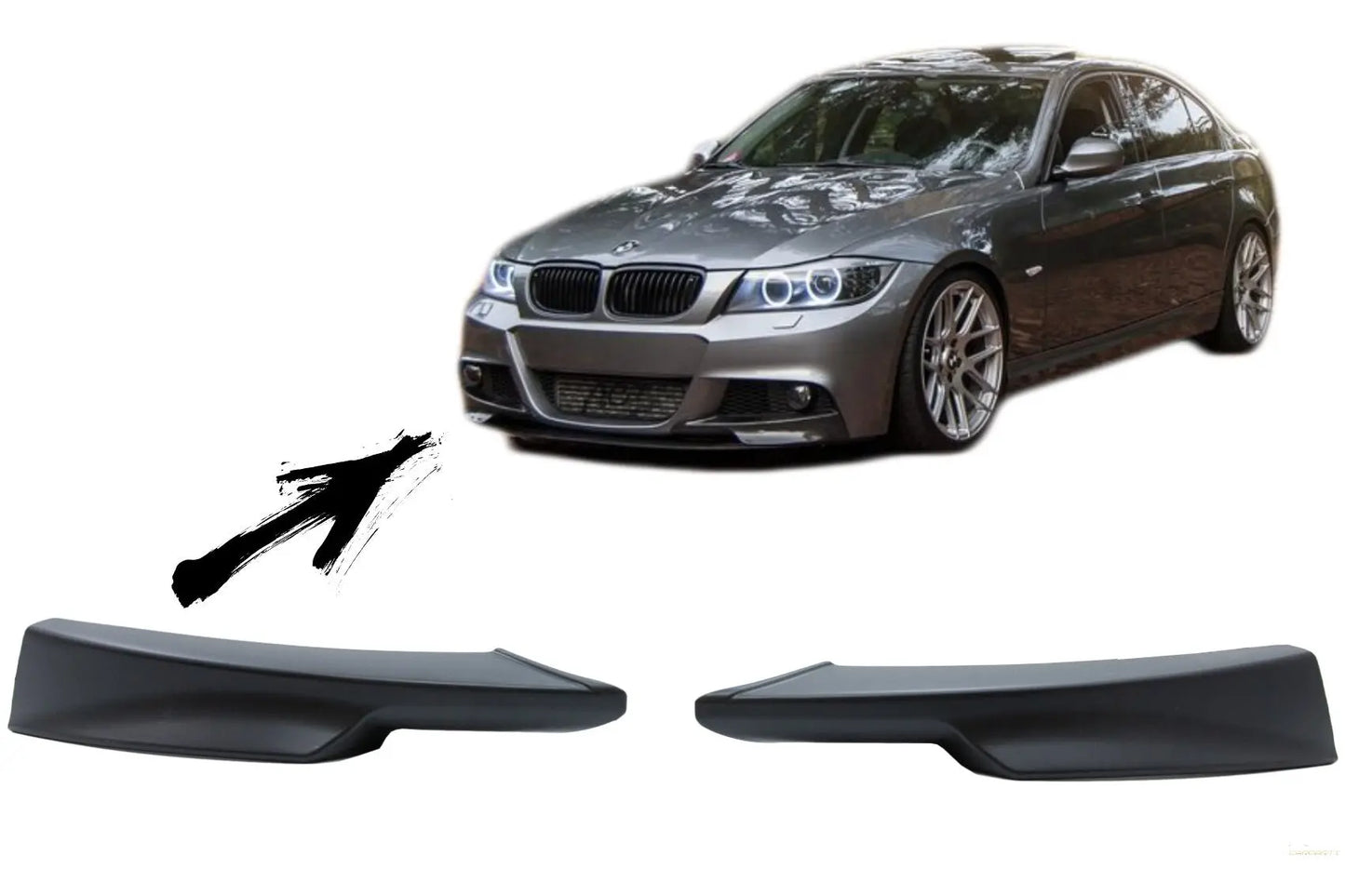 Frontstoßstange Splitter Spoiler Passend Für BMW 3er E90 E91 LCI (09.2008-2011) M-Tech Look KITT
