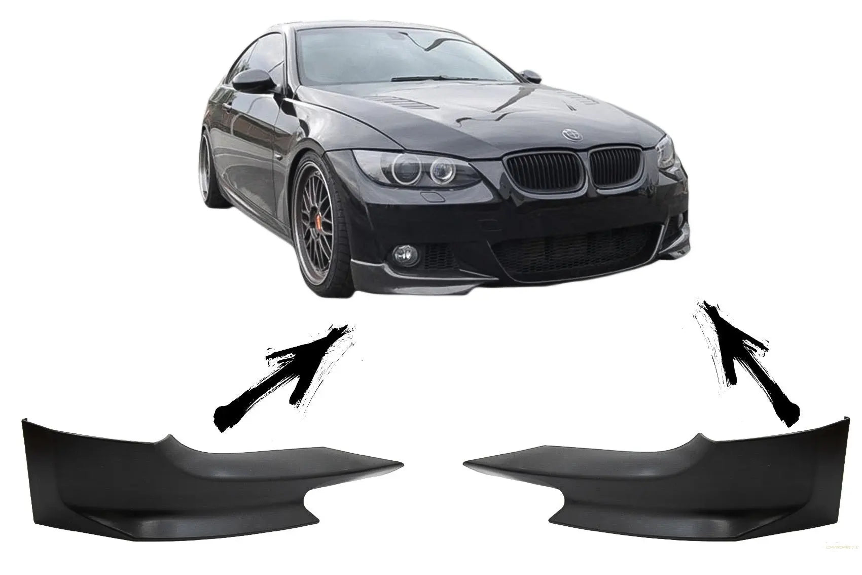 Frontstoßstange Splitter Spoiler Passend Für BMW 3er E92 (2006-2010) M-Tech Design KITT