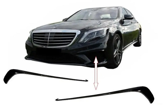 Frontstoßstangensplitter Passend Für Mercedes W222 S-Klasse S63 Design (2013-Up) Black Edition KITT