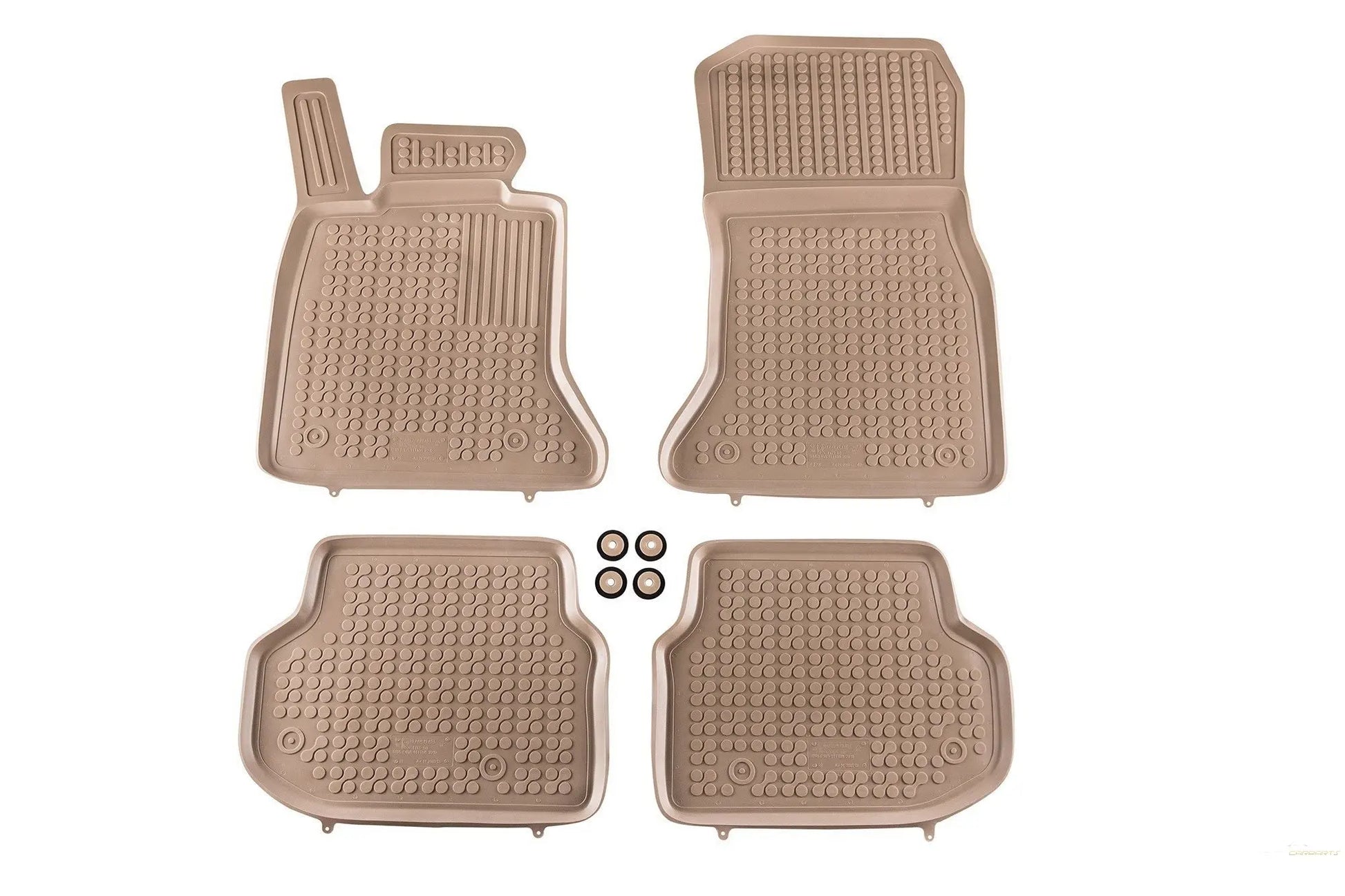 Fußmatte Gummi Beige Passend Für BMW Serie 5 F10 F11 (2010-2013) Limousine Touring Rezaw Plast