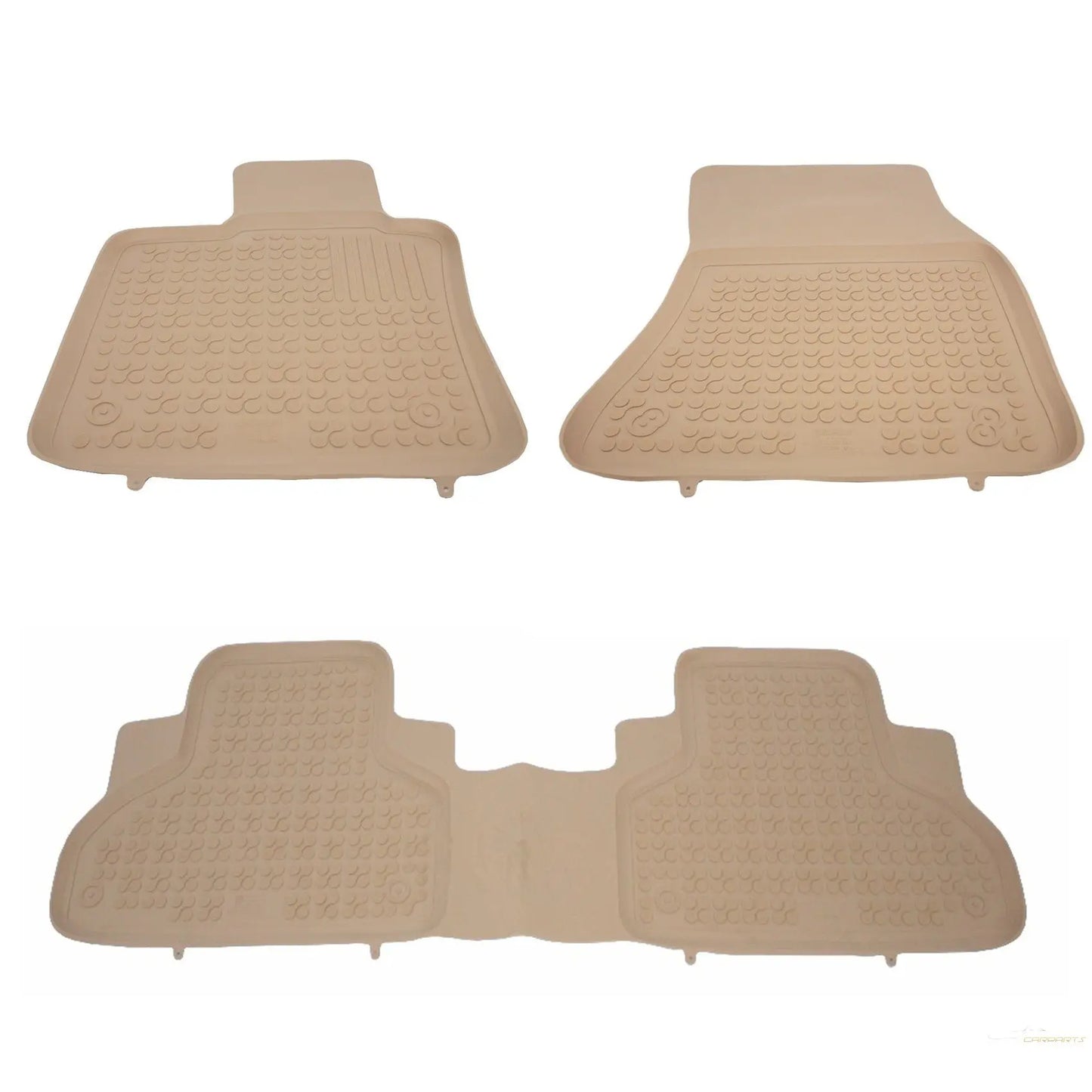 Fußmatte Gummi Beige Passend Für BMW X5 F15 2013-, X6 F16 2014- Rezaw Plast