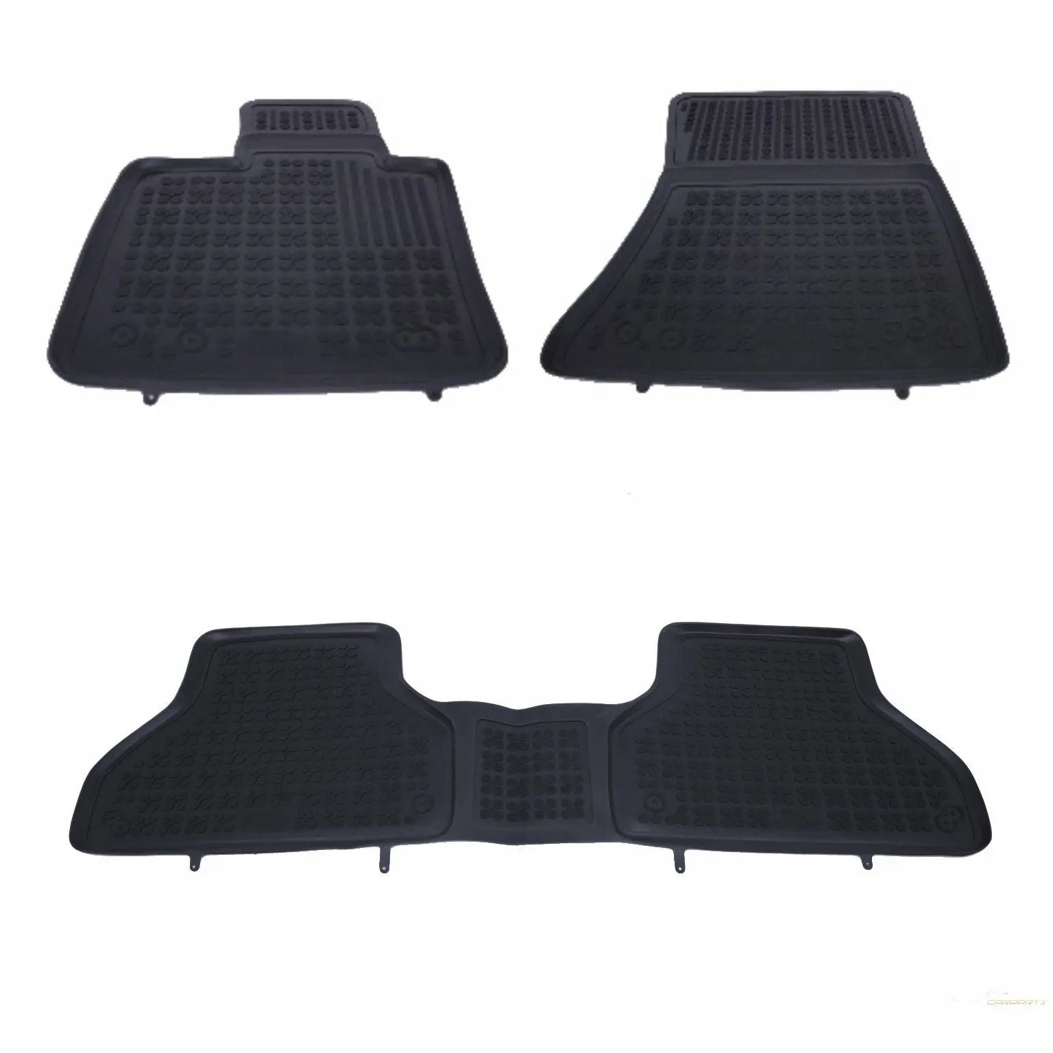 Fußmatte Gummi Schwarz Passend Für BMW X5 E70 2006-2013, X6 E71 2008-2014 Rezaw Plast