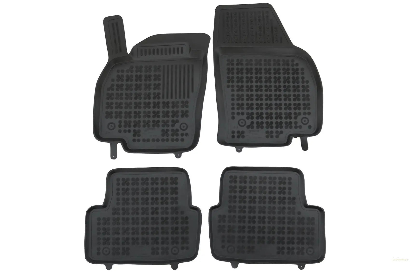 Fußmatte Gummi Schwarz Passend Für VW Polo Vi 2017+ Rezaw Plast