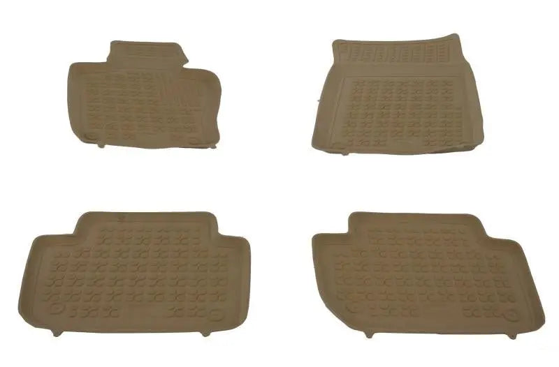 Gummi Auto Fußmatten Beige Passend Für BMW X3 E83 (2004-2010) Rezaw Plast