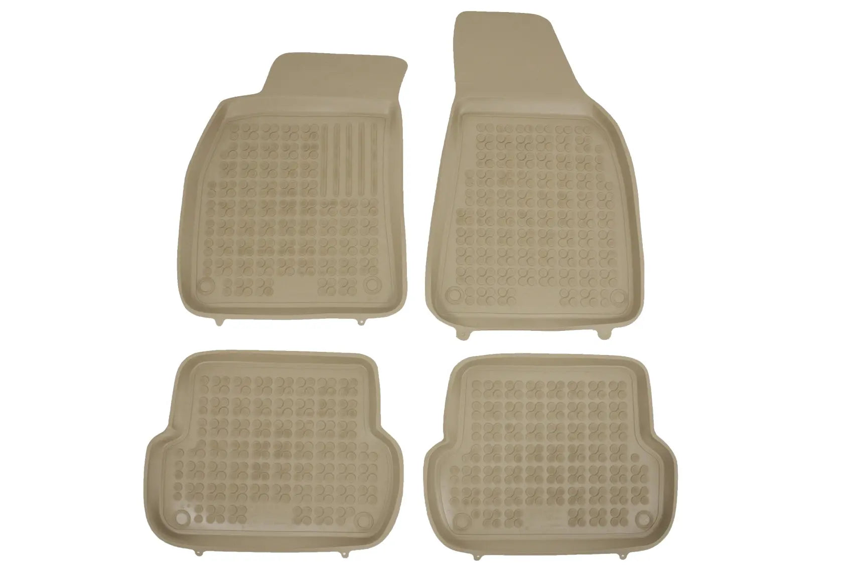 Gummi Fußmatte Beige Passend Für Audi A4 B6 B7 (11.2000-10.2007) Rezaw Plast