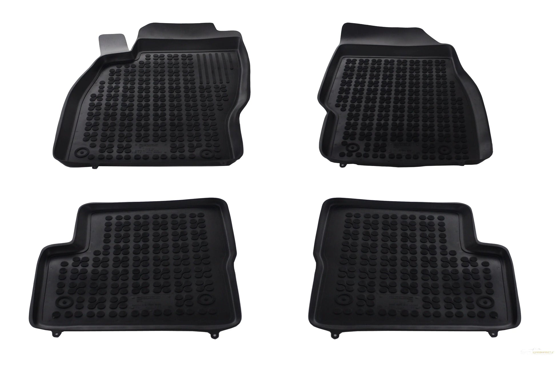 Gummi Fußmatte Schwarz Passend Für Opel Corsa D Iv (2006-2014) Corsa E V (2014-2019) Rezaw Plast