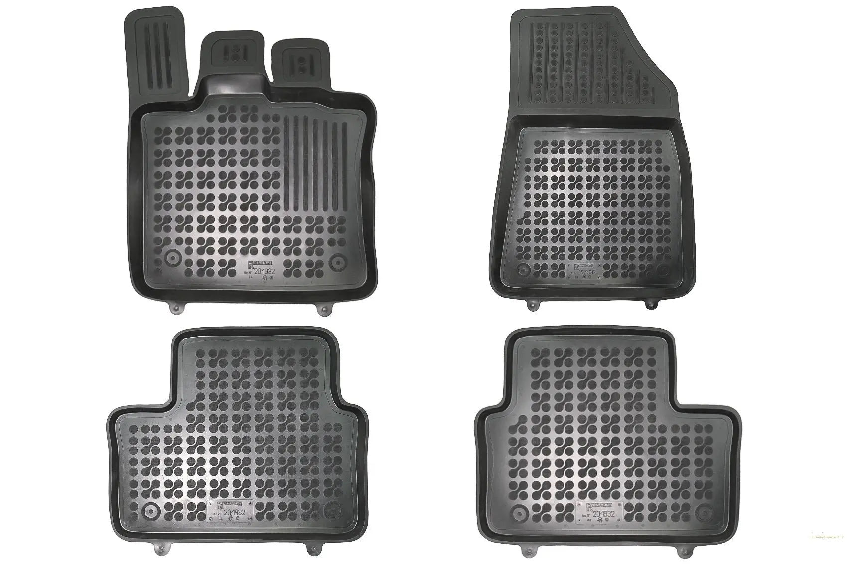 Gummi-Fußmatte Schwarz Passend Für Renault Captur II SUV (2019) Rezaw Plast