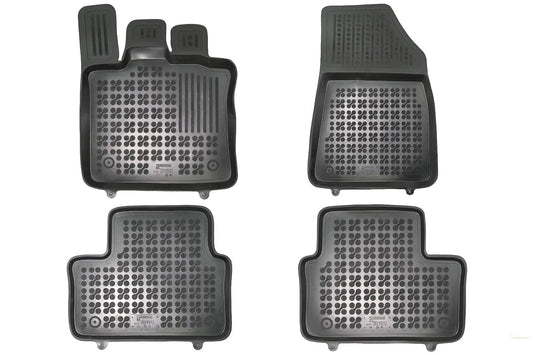 Gummi-Fußmatte Schwarz Passend Für Renault Captur II SUV (2019) Rezaw Plast