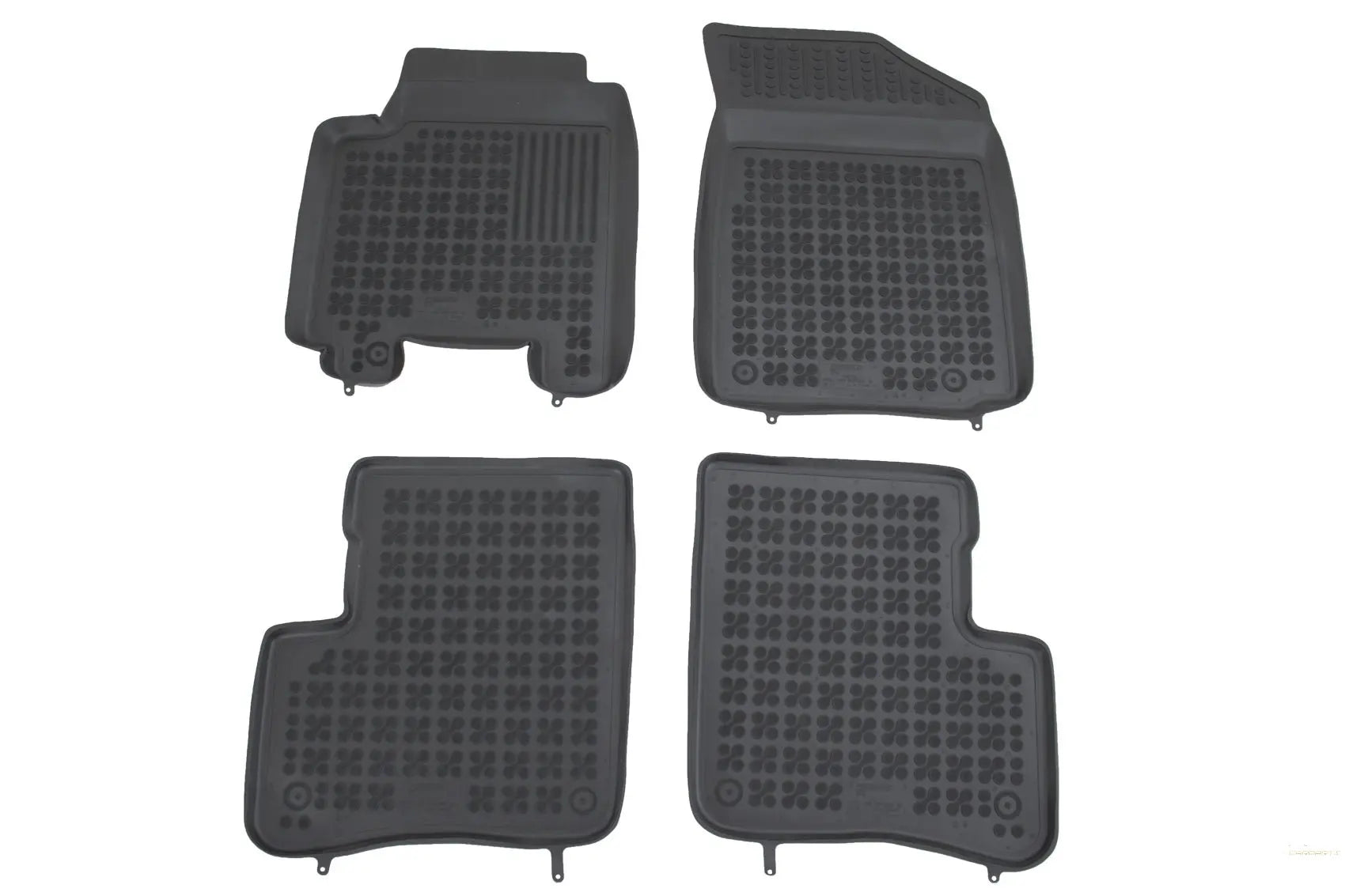 Gummi Fußmatte Schwarz Passend Für Toyota Yaris Xp10 Schrägheck (1999-2005) Rezaw Plast