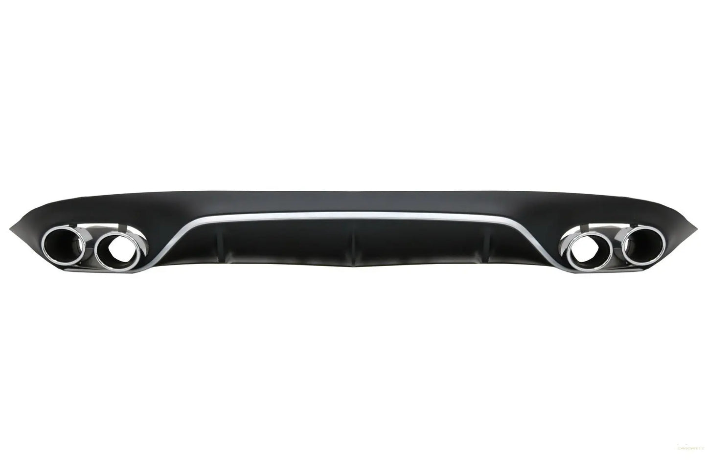 Heckdiffusor Mit Endrohrblenden Und Zentralgitter Chrom Schwarz Passend Für Mercedes E-Klasse C238 A238 AMG Sport Line (2016+) E53 E63 Design KITT