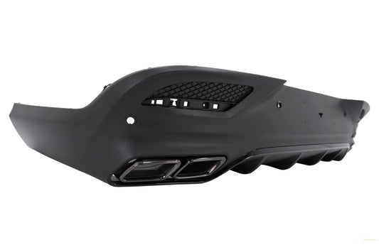 Heckdiffusor Mit Endschalldämpfer Passend Für Mercedes GLE Coupe C292 Sport Line (2015-2019) Night Package GLE63 Design KITT