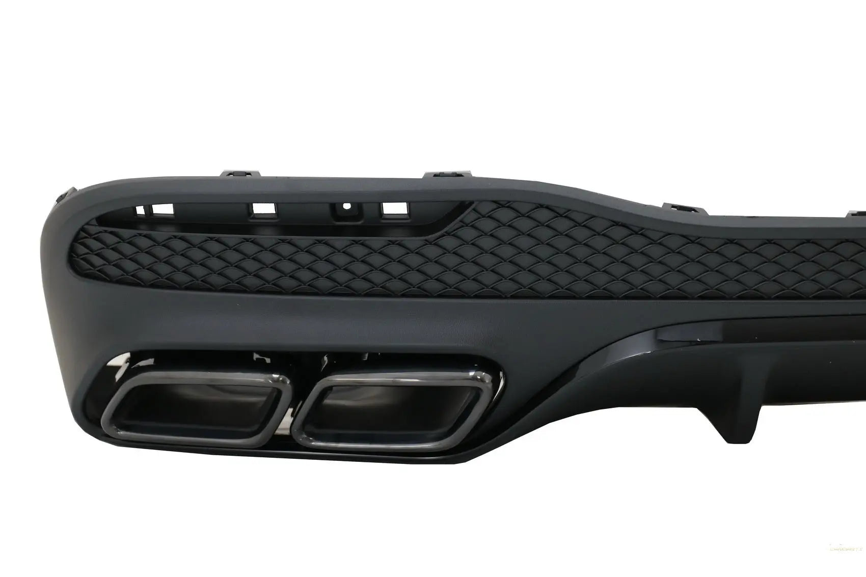 Heckdiffusor Mit Endschalldämpfer Passend Für Mercedes GLE W166 SUV Sport Line (2015-2018) Nachtpaket KITT