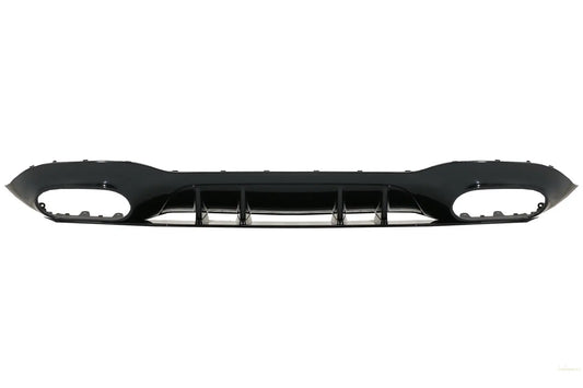 Heckdiffusor Mit Schwarzem Auspuff Und Spiegelabdeckung Passend Für Mercedes A-Klasse V177 Limousine (09.2018) KITT