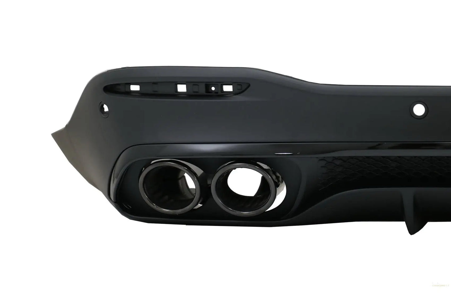 Heckdiffusor Mit Schwarzen Endrohren Passend Für Mercedes GLE W167 SUV V167 Sport Line (2019-Up) GLE53 Design Night Package KITT