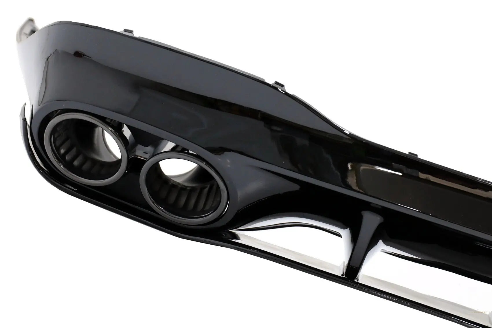 Heckdiffusor Und Auspuffendrohre Passend Für Mercedes CLA X118 Shooting Brake C118 Coupé Sport Line CLA45s Design Aerodynamisches Nachtpaket KITT