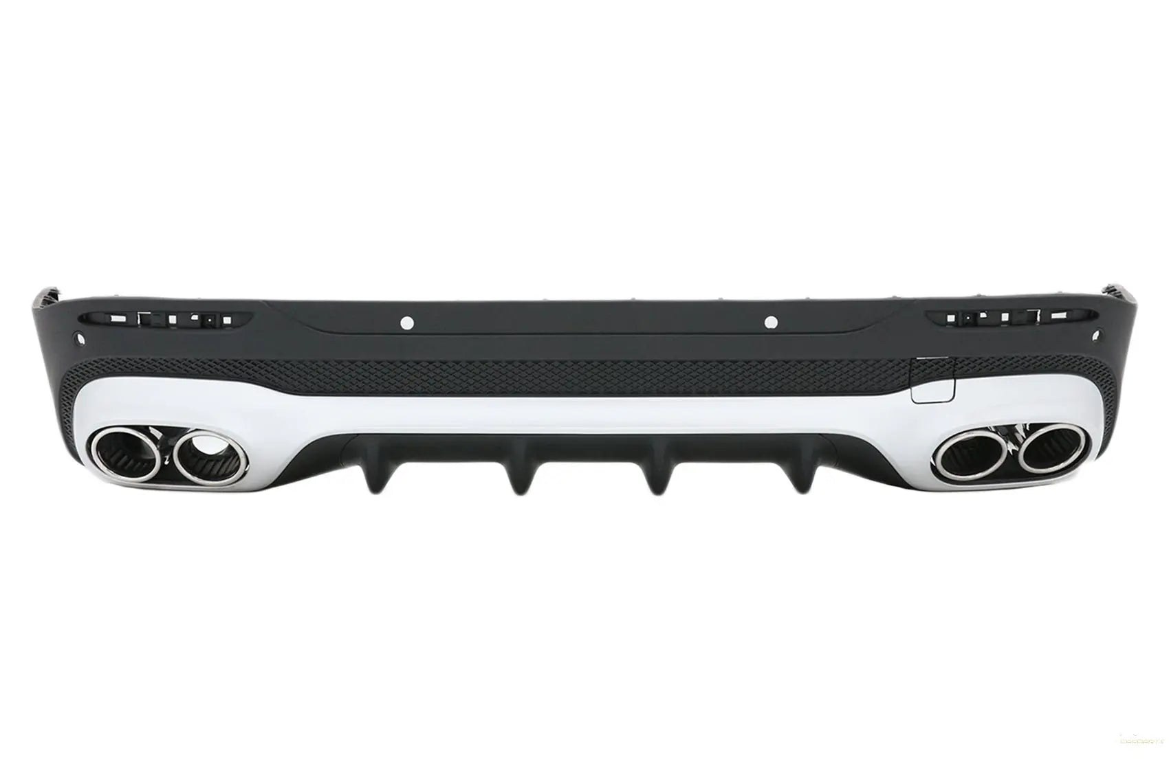 Heckdiffusor Und Verchromte Endrohre Passend Für Mercedes-Benz GLB X247 SUV (2020) KITT