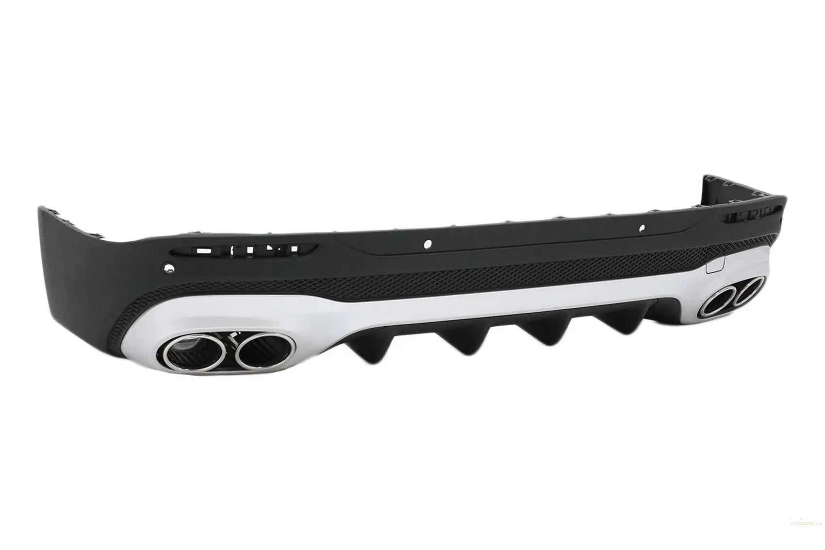 Heckdiffusor Und Verchromte Endrohre Passend Für Mercedes-Benz GLB X247 SUV (2020) KITT