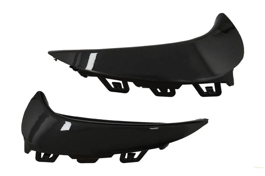Heckschürze Aero Flaps Flics Seitenfinnen Passend Für Mercedes GLA SUV H247 (2020) Sport Line Piano Black KITT