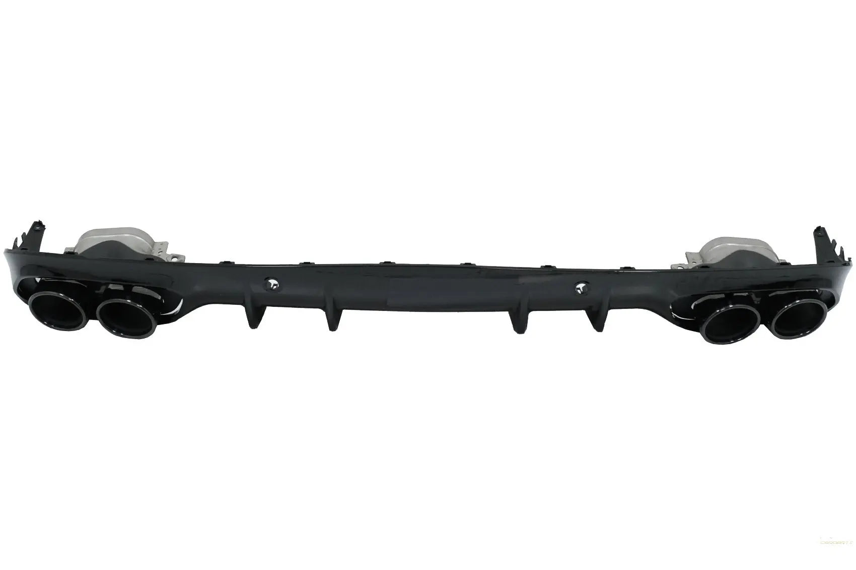 Heckschürze Diffusor Doppelauslass Mit Endrohren Passend Für Mercedes C-Klasse C205 A205 Coupé Cabriolet (2014-2019) C43 Design Nachtpaket KITT