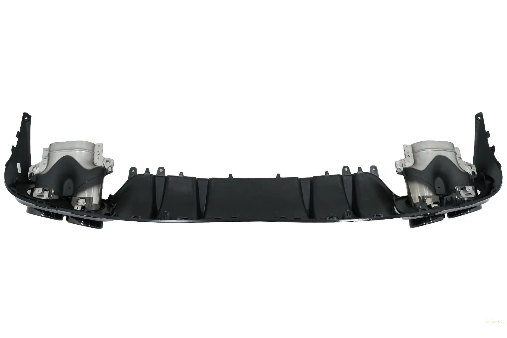 Heckschürze Diffusor Doppelauslass Mit Endrohren Passend Für Mercedes C-Klasse C205 A205 Coupé Cabriolet (2014-2019) C43 Design Nachtpaket KITT