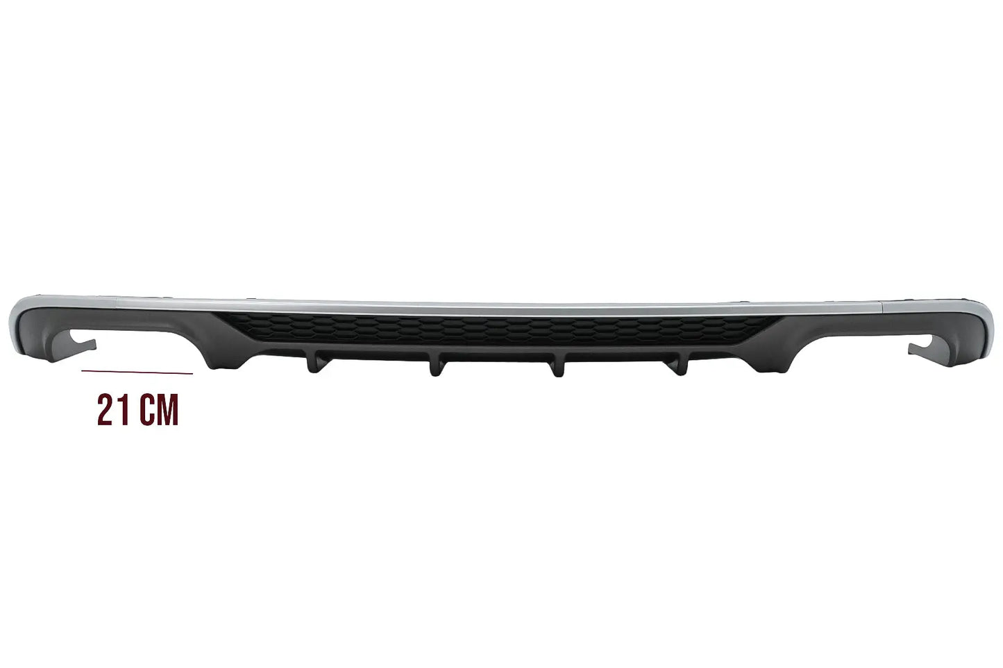Heckschürze Diffusor Mit Abgasanlage Passend Für Audi A3 8V Facelift Limousine Cabrio (2016-2019) Standardstoßstange (Se) S3 Design KITT