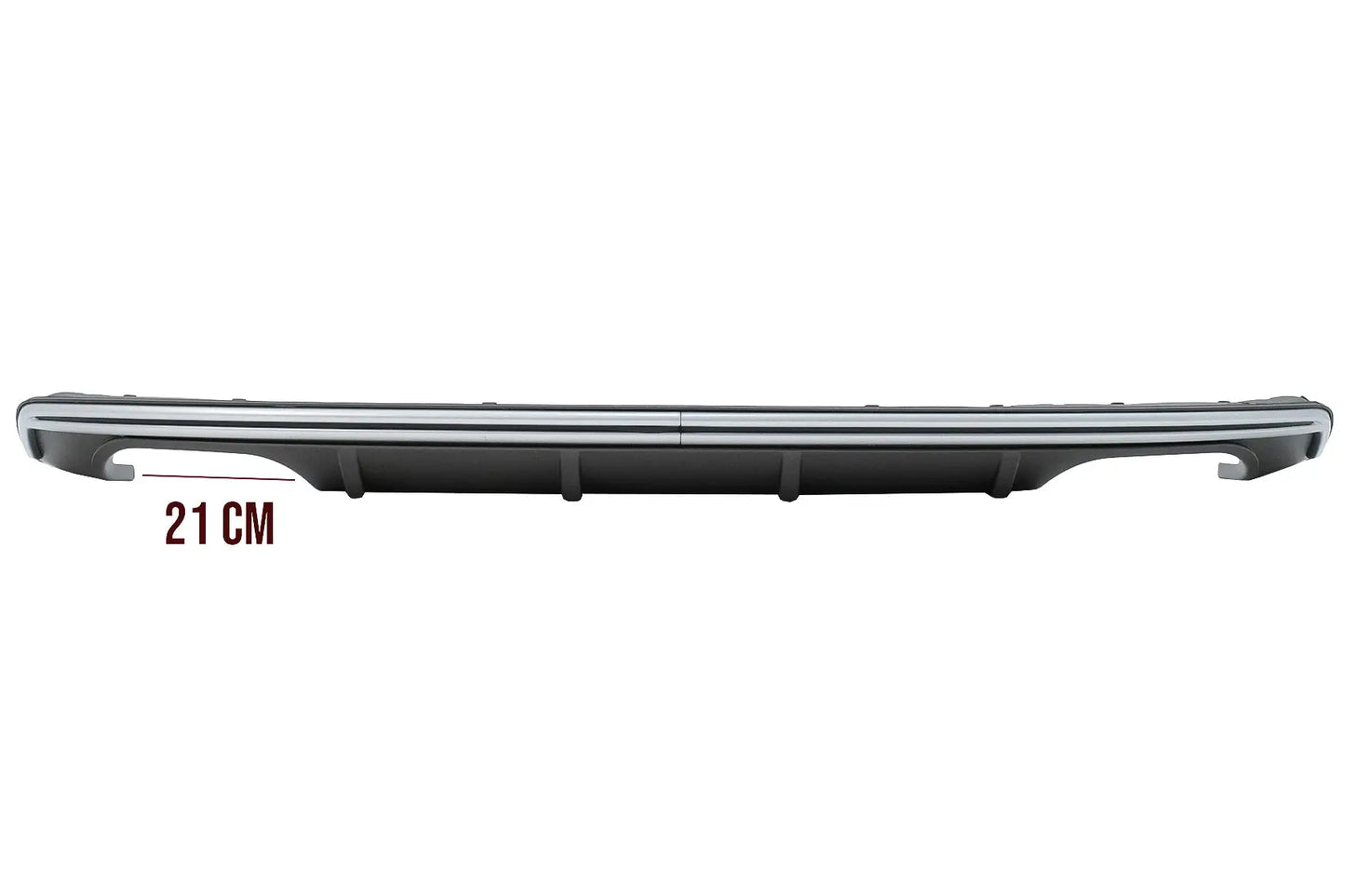 Heckschürze Diffusor Mit Abgasanlage Schwarz Passend Für Audi A3 8V Hatchback Sportback (2012-2015) S3 Design KITT
