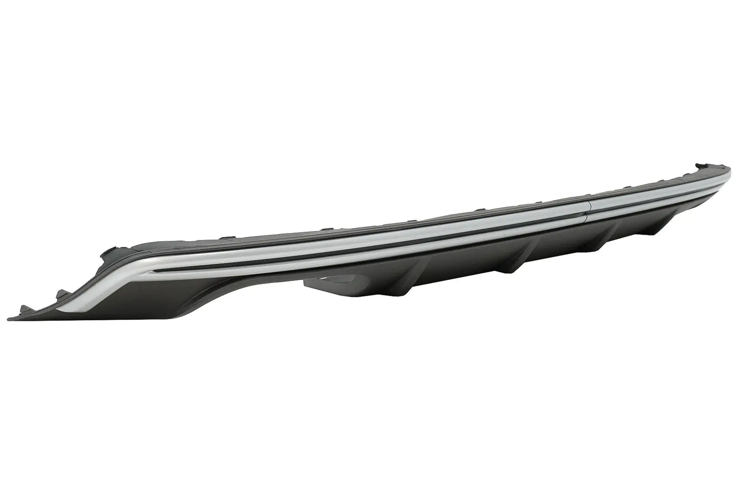 Heckschürze Diffusor Mit Abgasanlage Schwarz Passend Für Audi A3 8V Hatchback Sportback (2012-2015) S3 Design KITT