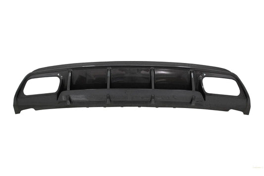 Heckschürze Diffusor Mit Endschalldämpfer Schwarz Passend Für Mercedes W176 A-Klasse (2013-2018) A45 Facelift Design Carbon Look KITT