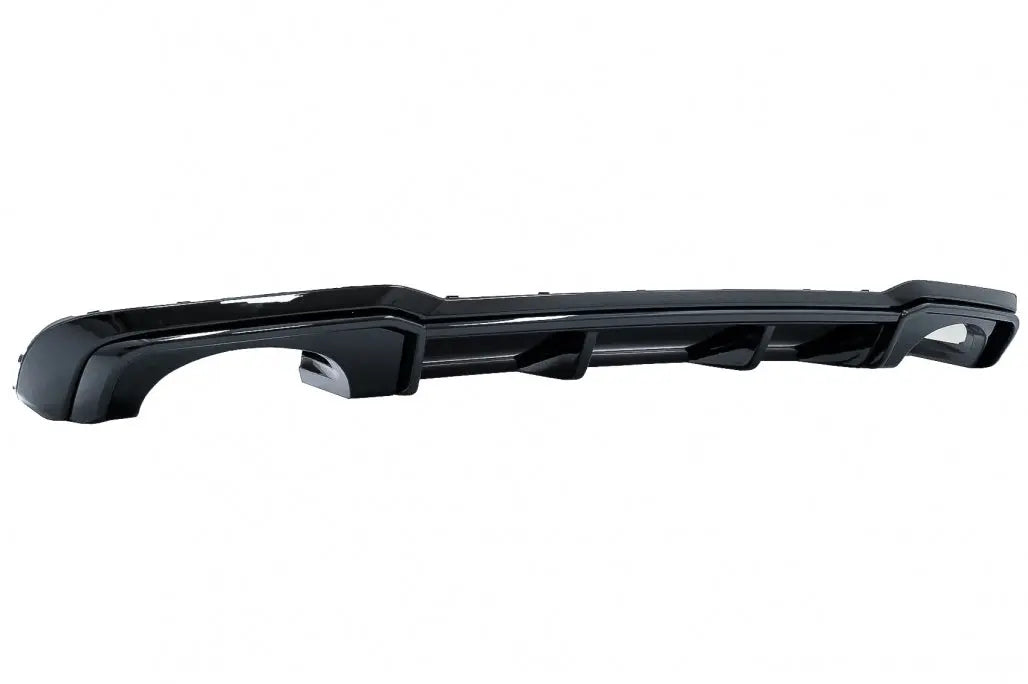 Heckschürze Diffusor Mit Kompletter Auspuffanlage Passend Für Audi A3 8V Facelift Limousine Cabrio RS3 Design Nur S-Line Stoßstange Piano Black KITT