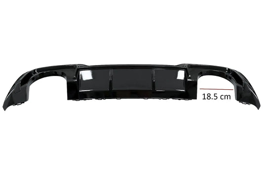 Heckschürze Diffusor Passend Für Audi A3 8V Facelift (2016-2019) Schrägheck Sportback RS3 Design Nur S-Line Stoßstange Piano Black KITT