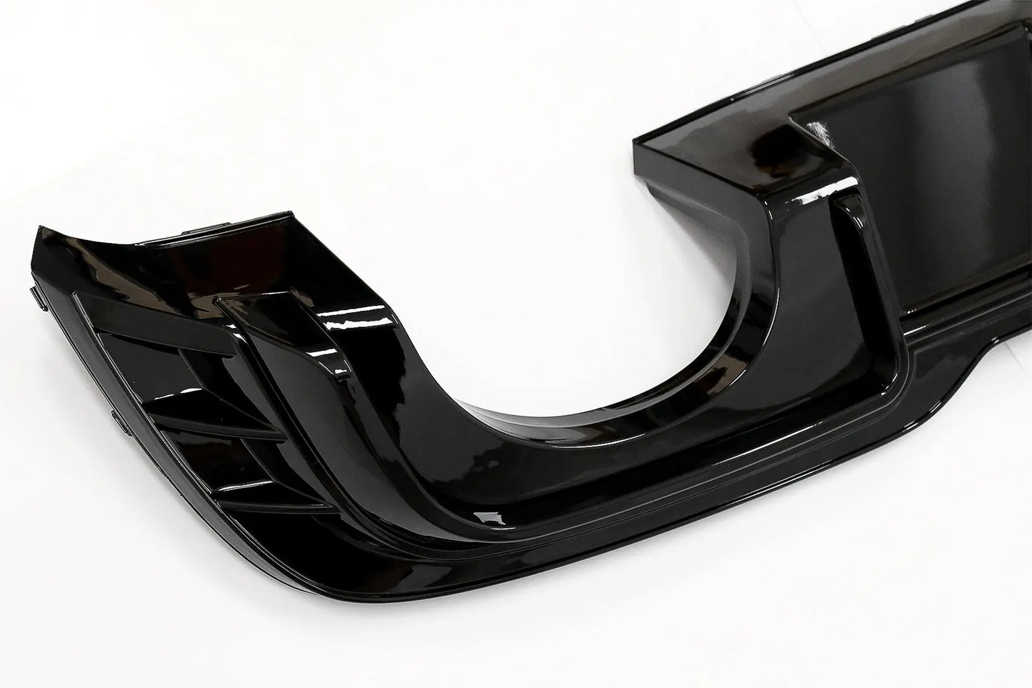 Heckschürze Diffusor Passend Für Audi A3 8V Facelift (2016-2019) Schrägheck Sportback RS3 Design Nur S-Line Stoßstange Piano Black KITT
