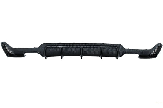 Heckschürze Diffusor Passend Für BMW 4er F32 F33 F36 (2013-2019) M Performance Design Carbon Film Coating Twin Double Outlet KITT