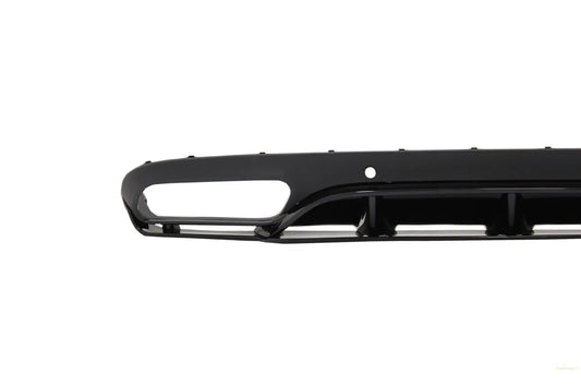 Heckschürze Diffusor Passend Für Mercedes C-Klasse C205 A205 Coupé Cabriolet (2014-2019) C63 Edition 1 Design Piano Black KITT