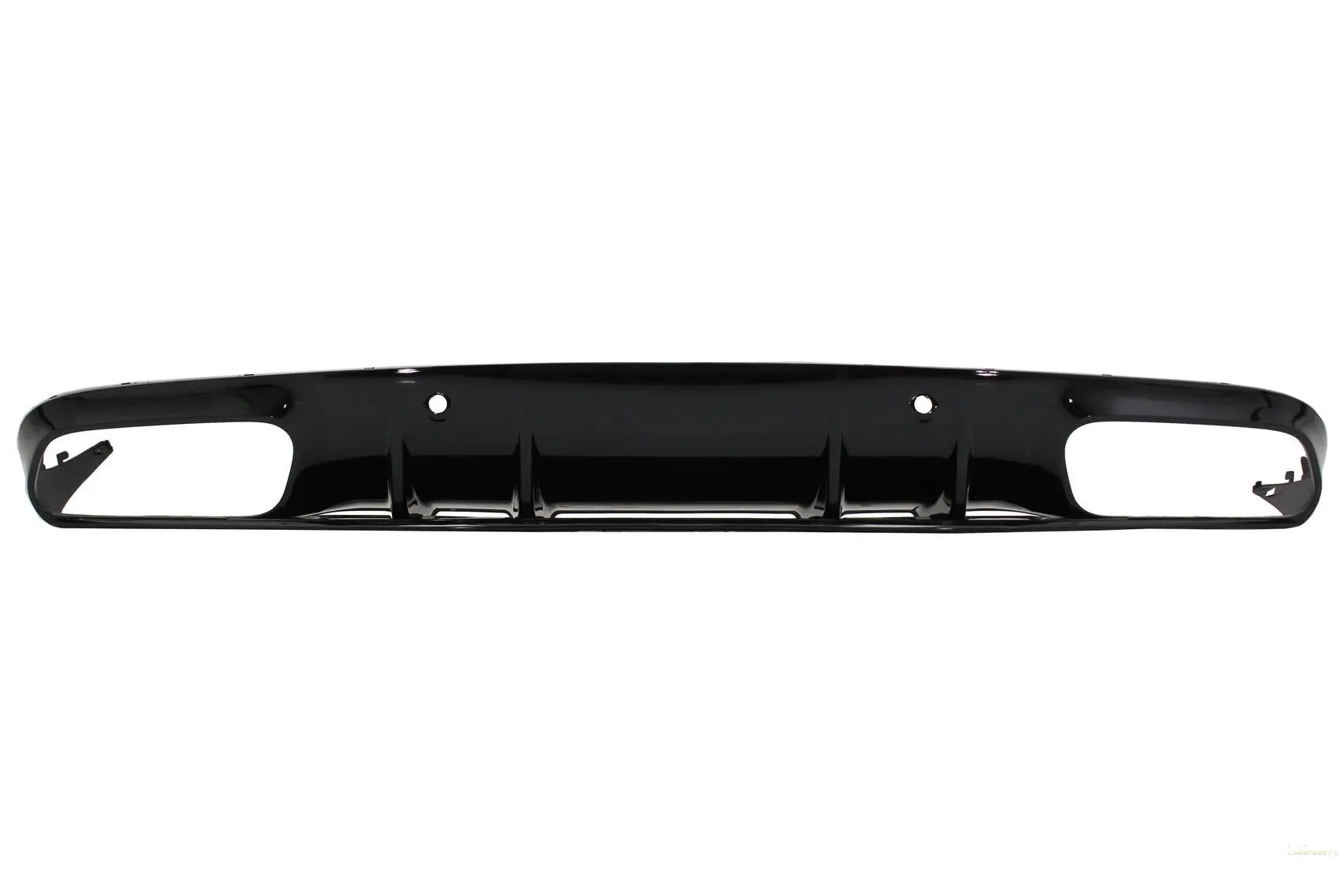 Heckschürze Diffusor Passend Für Mercedes C-Klasse C205 A205 Coupé Cabriolet (2014-2019) Facelift C63s Design Komplett Schwarz KITT