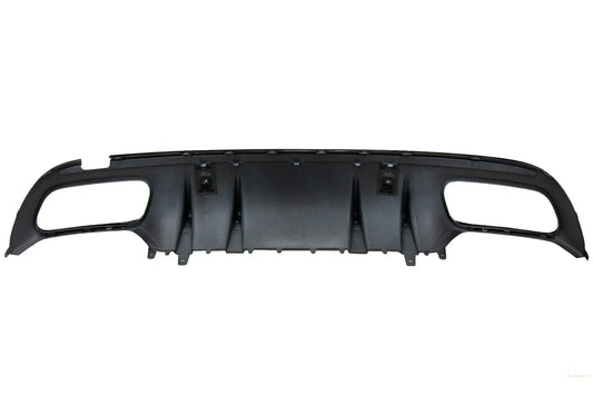 Heckschürze Diffusor Passend Für Mercedes C-Klasse W205 S205 (2014-2020) C63s Design Silberne Spitzen Nur Für AMG Sport Line KITT Specials